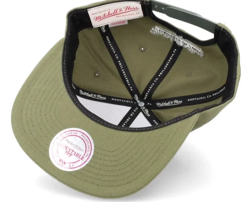 Blank Olive Snapback - Mitchell & Ness