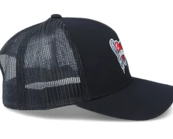 Blind Love Old School Heart Black Trucker - Iconic