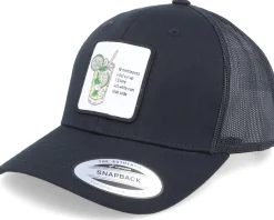 Blue Lagoon Cocktail Patch Black Trucker - Iconic
