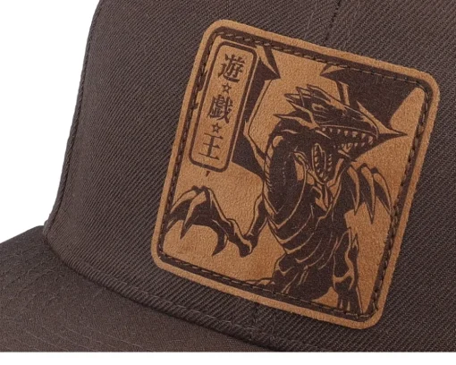 Blue-eyes White Dragon Engraved Brown Snapback - Yu-Gi-Oh