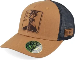 Blue-eyes White Dragon Engraved Caramel Trucker - Yu-Gi-Oh