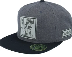 Blue-eyes White Dragon Grey Engraved Charcoal Snapback - Yu-Gi-Oh
