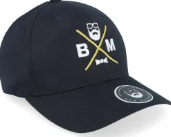 BM Cross Black Flexfit - Bearded Man