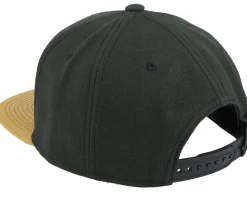 BM Cross Patch Black/Suede Snapback - Bearded Man