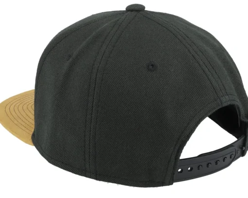 BM Cross Patch Black/Suede Snapback - Bearded Man