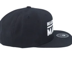 BMLogo Black Snapback - Bearded Man