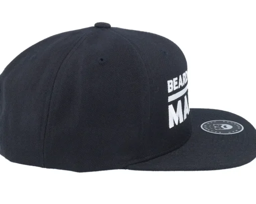 BMLogo Black Snapback - Bearded Man