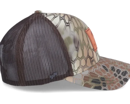 Boar Logo Patch Highlander Kryptek Brown Trucker - Hunter