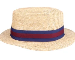Boater Hat Natural Straw Hat - Jaxon & James