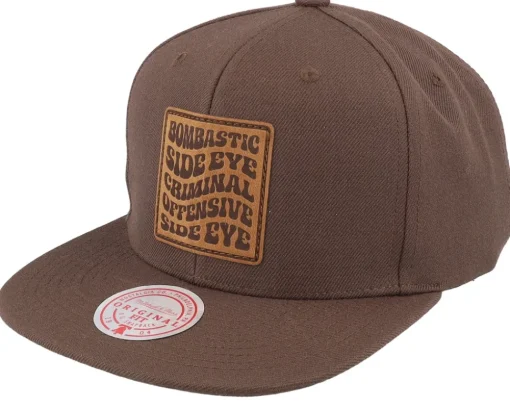 Bombastic Side Eye Brown Snapback - Iconic