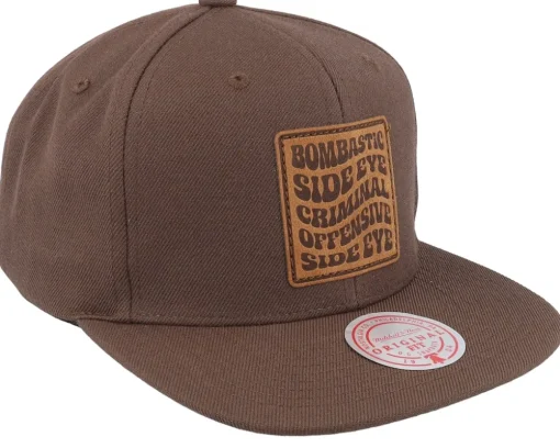 Bombastic Side Eye Brown Snapback - Iconic