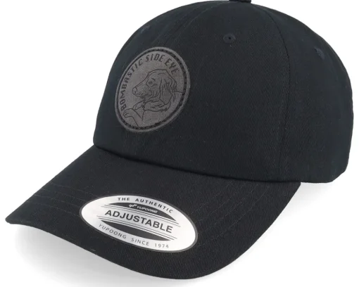 Bombastic Side Eye Dog Black Dad Cap - Iconic
