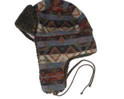 Bomber Ethnic Jacquard Navy/Blue/Beige/Red Trapper - Stetson