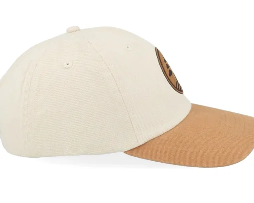 Bonsai Tree Round Engraved Patch Washed Stone/Wheat Dad Cap - Iconic