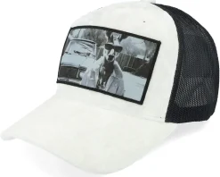 Boss Kangaroo Velvet White/Black A-frame Trucker - Calza Pennello