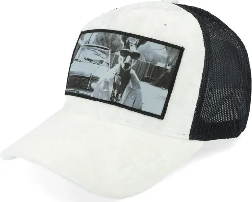 Boss Kangaroo Velvet White/Black A-frame Trucker - Calza Pennello