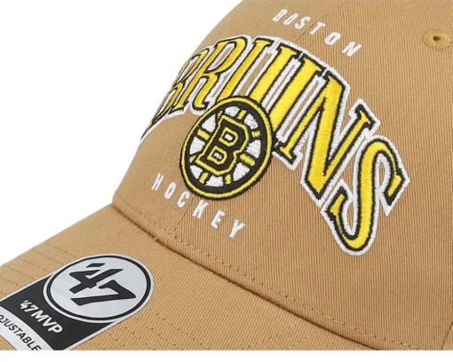 Boston Bruins Broadfield Mvp Camel Adjustable - 47 Brand