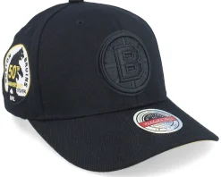 Boston Bruins NHL Anniversary Patch Black Adjustable - Mitchell & Ness