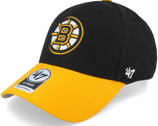 Boston Bruins NHL Sure Shot Tt '47 Mvp Black/Yellow Adjustable - 47 Brand