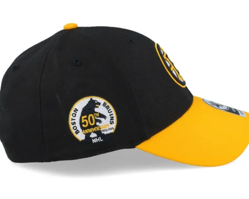 Boston Bruins NHL Sure Shot Tt '47 Mvp Black/Yellow Adjustable - 47 Brand