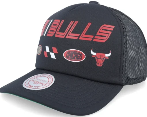Boston Bruins Speedway Hwc Black Trucker - Mitchell & Ness