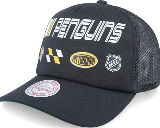 Boston Bruins Speedway Hwc Black Trucker - Mitchell & Ness