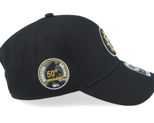 Boston Bruins Sure Shot Mvp Black Adjustable - 47 Brand