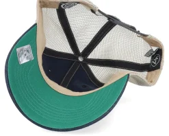 Boston Bruins Tuscaloosa Clean Up Dad Cap Vintage Black/Beige Trucker - 47 Brand