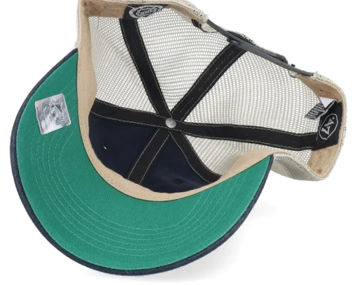 Boston Bruins Tuscaloosa Clean Up Dad Cap Vintage Black/Beige Trucker - 47 Brand