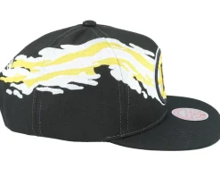 Boston Bruins Vintage Paintbrush Black Snapback - Mitchell & Ness