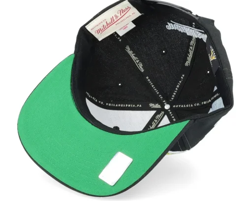 Boston Bruins Vintage Paintbrush Black Snapback - Mitchell & Ness