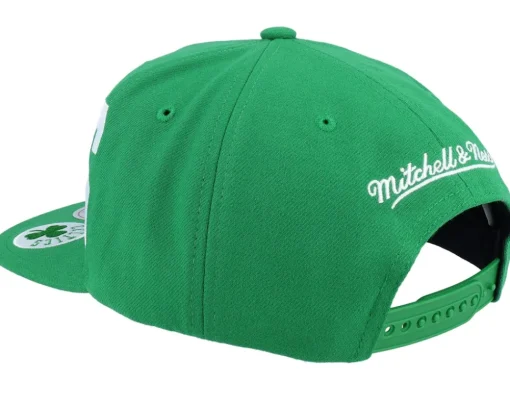 Boston Celtics Big Text 1 Green Snapback - Mitchell & Ness