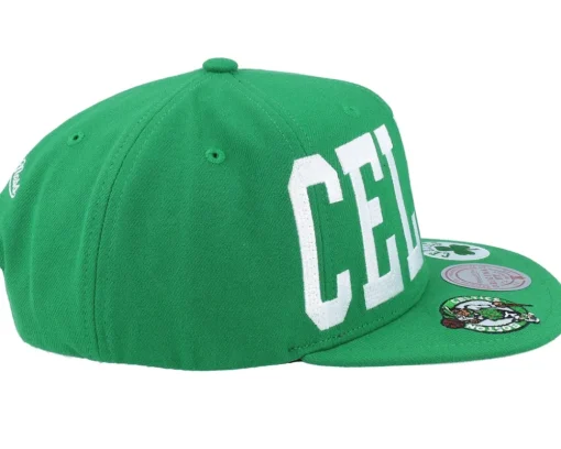 Boston Celtics Big Text 1 Green Snapback - Mitchell & Ness