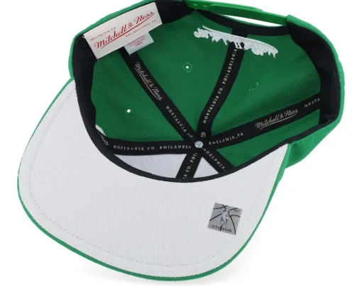 Boston Celtics Big Text 1 Green Snapback - Mitchell & Ness