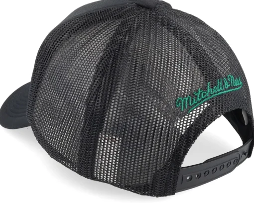 Boston Celtics Billboard Black Trucker - Mitchell & Ness