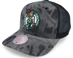Boston Celtics Burnt Ends Black Trucker - Mitchell & Ness
