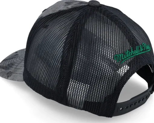 Boston Celtics Burnt Ends Black Trucker - Mitchell & Ness