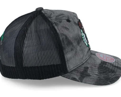 Boston Celtics Burnt Ends Black Trucker - Mitchell & Ness