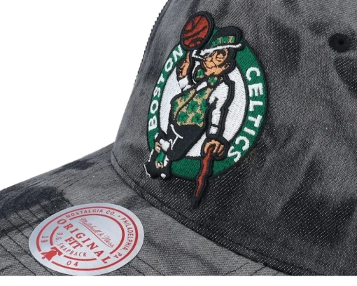 Boston Celtics Burnt Ends Black Trucker - Mitchell & Ness