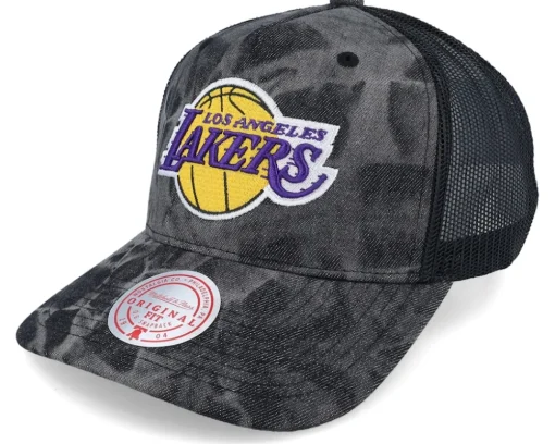 Boston Celtics Burnt Ends Black Trucker - Mitchell & Ness