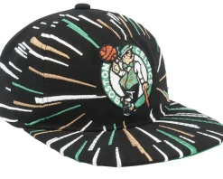 Boston Celtics Burst Deadstock Black Snapback - Mitchell & Ness