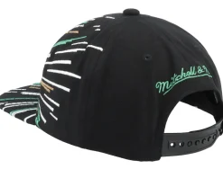 Boston Celtics Burst Deadstock Black Snapback - Mitchell & Ness