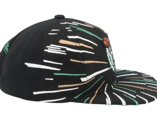 Boston Celtics Burst Deadstock Black Snapback - Mitchell & Ness