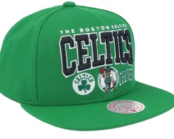 Boston Celtics Champ Stack Green Snapback - Mitchell & Ness