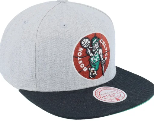 Boston Celtics Core Basic Grey Heather/Black Snapback - Mitchell & Ness
