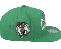 Boston Celtics Double Up Green Snapback - Mitchell & Ness