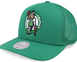 Boston Celtics Evergreen Green Trucker - Mitchell & Ness