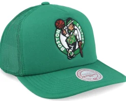 Boston Celtics Evergreen Green Trucker - Mitchell & Ness