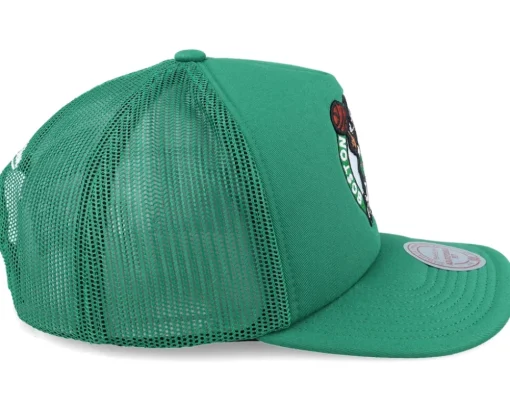 Boston Celtics Evergreen Green Trucker - Mitchell & Ness