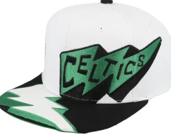 Boston Celtics Fast Times White Snapback - Mitchell & Ness